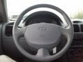 Gray 2004 Hyundai Accent GT Coupe Steering Wheel