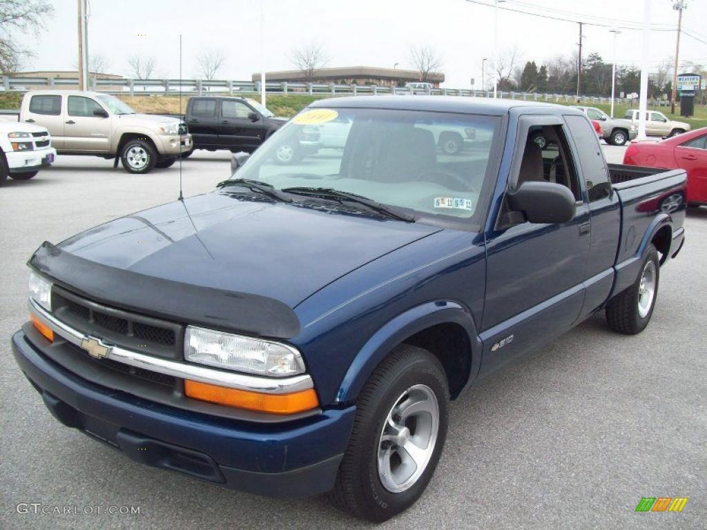 Indigo Blue Metallic 2000 Chevrolet S10 LS Extended Cab Exterior Photo #39996684