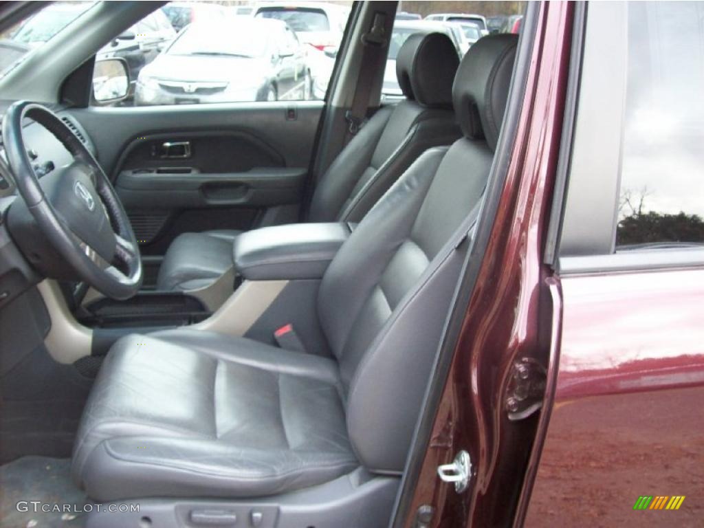 Gray Interior 2008 Honda Pilot EX-L 4WD Photo #39997720