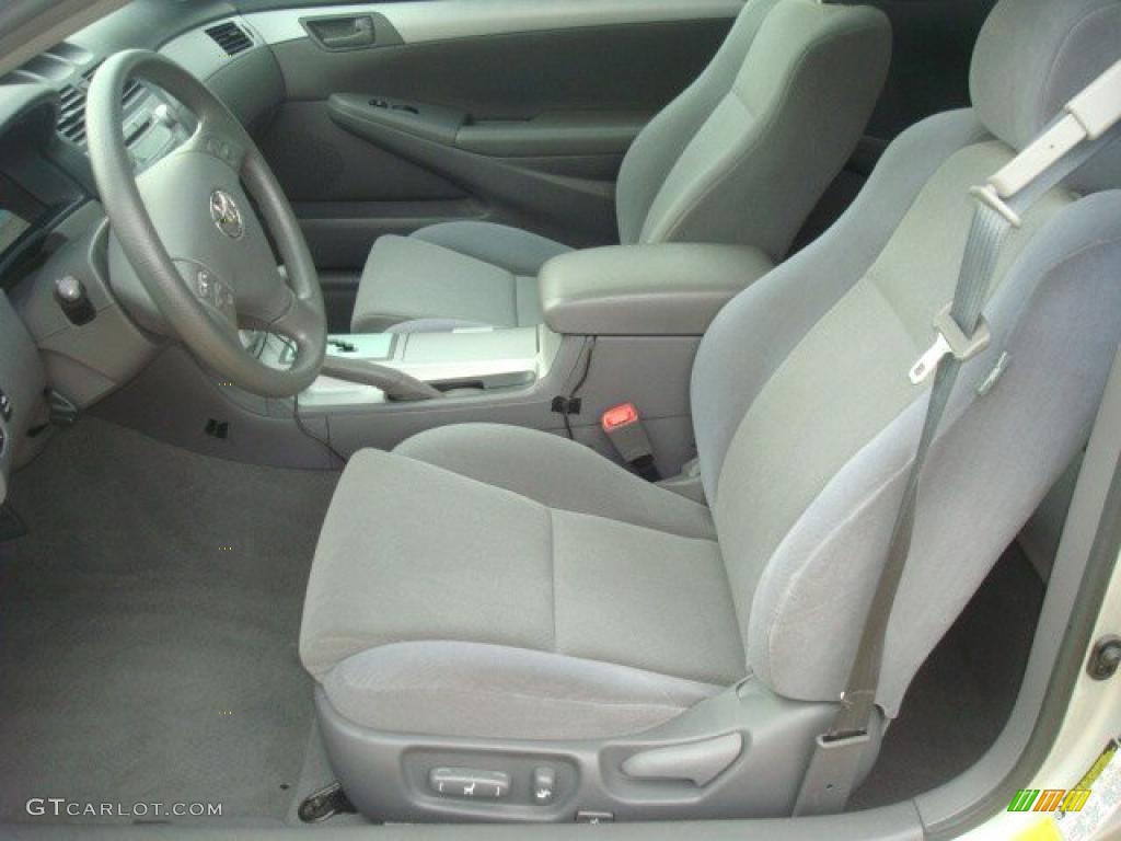 Dark Stone Gray Interior 2004 Toyota Solara SE V6 Coupe Photo #39997816