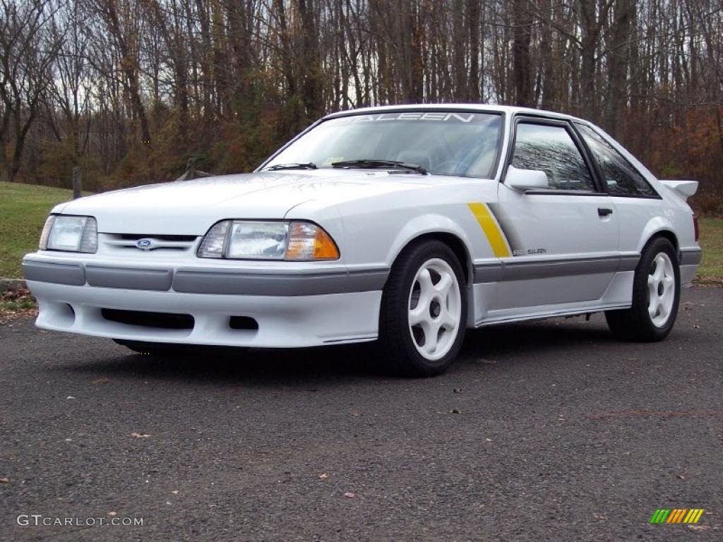 1989 Mustang Saleen SSC Fastback - Oxford White / Saleen Grey/White/Yellow photo #1