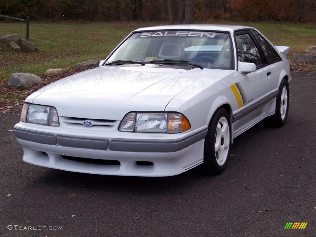 Oxford White 1989 Ford Mustang Saleen SSC Fastback Exterior Photo #39998008