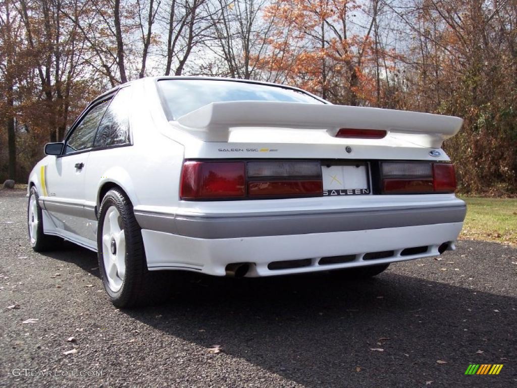 Oxford White 1989 Ford Mustang Saleen SSC Fastback Exterior Photo #39998124