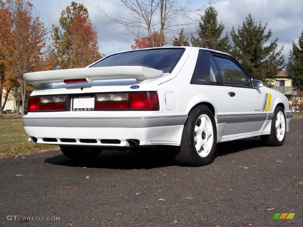 Oxford White 1989 Ford Mustang Saleen SSC Fastback Exterior Photo #39998212