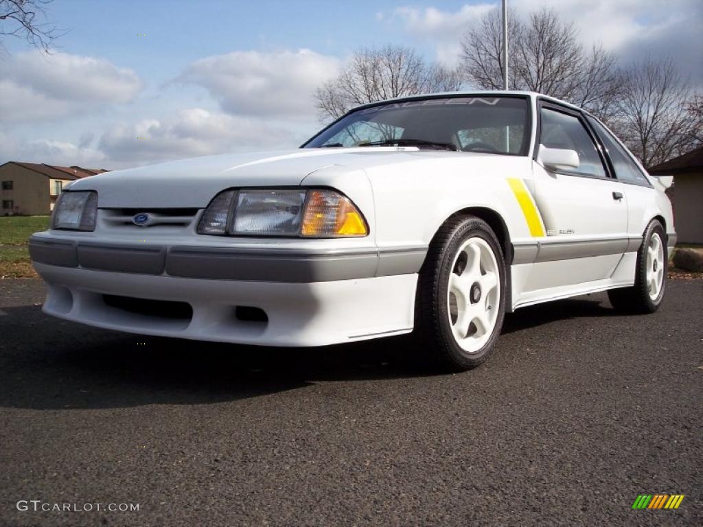 Oxford White 1989 Ford Mustang Saleen SSC Fastback Exterior Photo #39998256