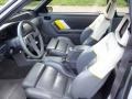 Saleen Grey/White/Yellow 1989 Ford Mustang Saleen SSC Fastback Interior Color