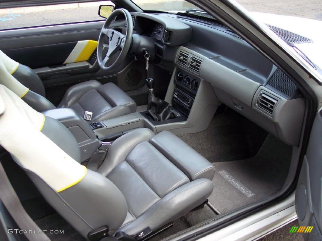 1989 Ford Mustang Saleen SSC Fastback Saleen Grey/White/Yellow Dashboard Photo #39998468