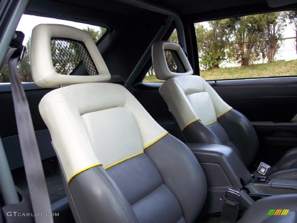 Saleen Grey/White/Yellow Interior 1989 Ford Mustang Saleen SSC Fastback Photo #39998512
