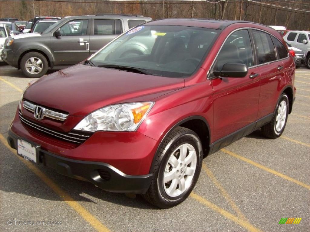 2009 CR-V EX 4WD - Tango Red Pearl / Gray photo #19