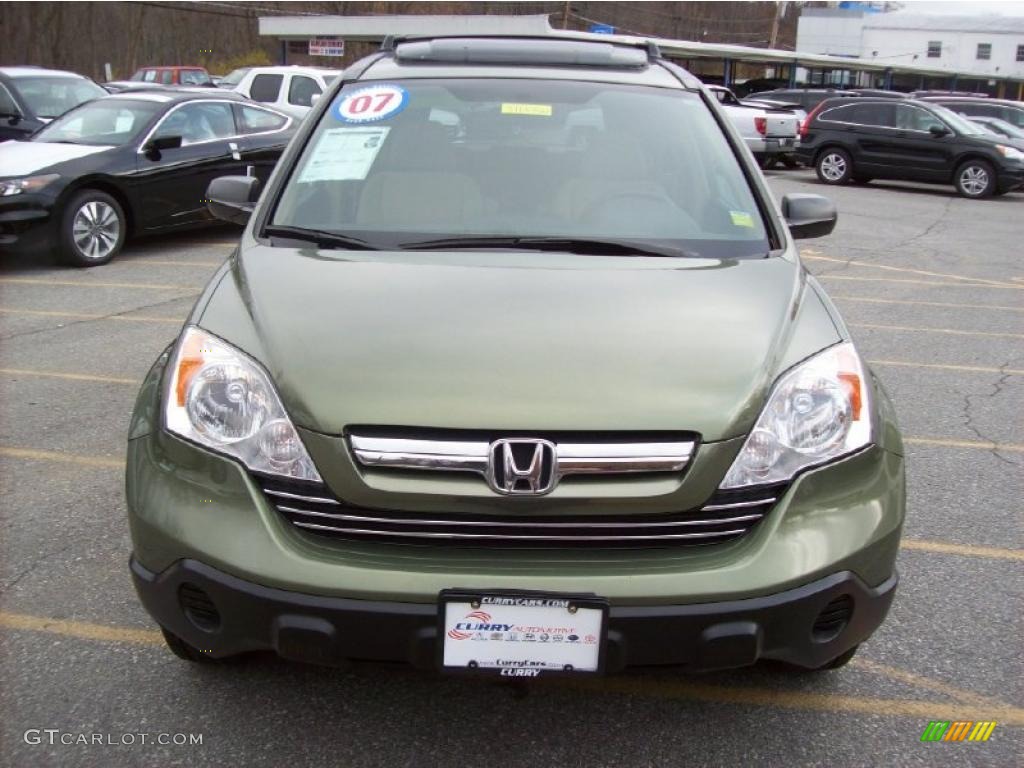 2007 CR-V EX 4WD - Green Tea Metallic / Gray photo #3