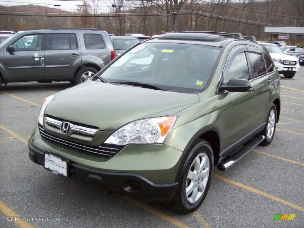 2007 CR-V EX 4WD - Green Tea Metallic / Gray photo #21