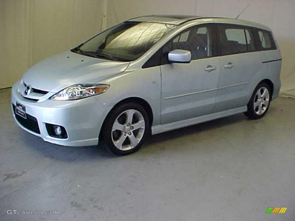 2007 MAZDA5 Touring - Stellar Greensilver Metallic / Black photo #3