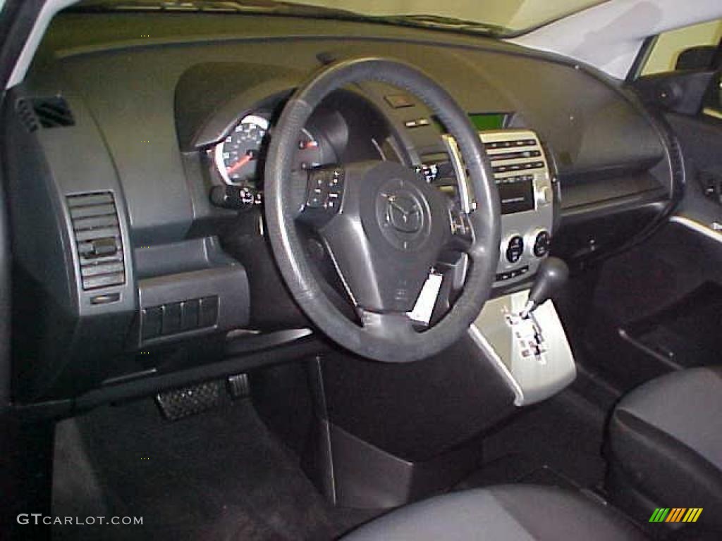 2007 MAZDA5 Touring - Stellar Greensilver Metallic / Black photo #10