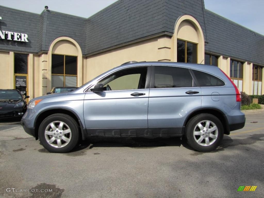 2007 CR-V EX - Glacier Blue Metallic / Gray photo #4