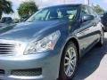 2008 Lakeshore Slate Light Blue Infiniti G 35 Sedan  photo #14