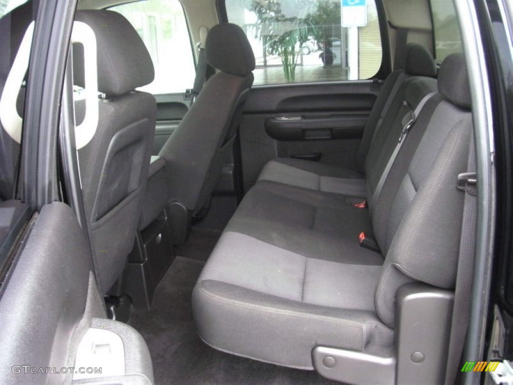 Ebony Interior 2010 Chevrolet Silverado 1500 LT Crew Cab Photo #40008350