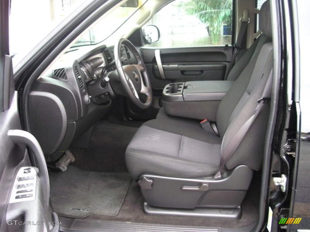 Ebony Interior 2010 Chevrolet Silverado 1500 LT Crew Cab Photo #40008378