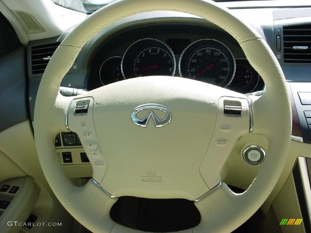 2010 Infiniti M 35 Sedan Wheat Steering Wheel Photo #40009498