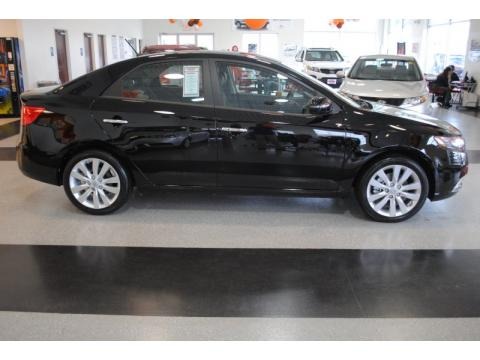 Ebony Black Kia Forte in 2011. Ebony Black