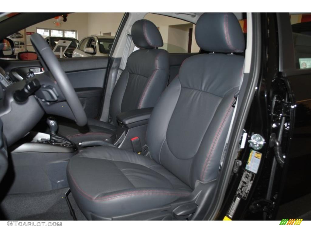 Black Interior 2011 Kia Forte SX Photo #40010706