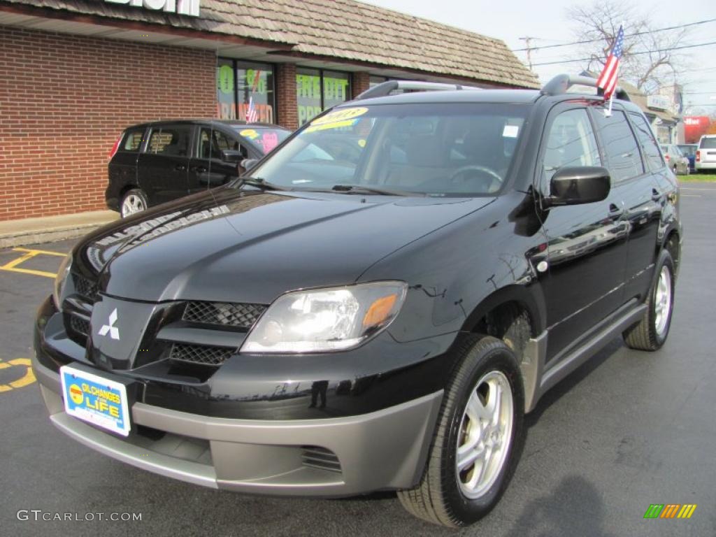 Labrador Black Pearl 2003 Mitsubishi Outlander LS 4WD Exterior Photo #40012026