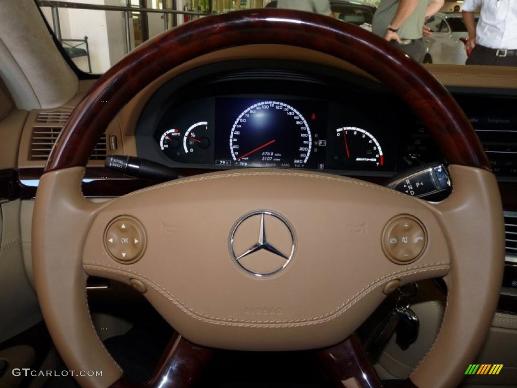 2007 Mercedes-Benz S 65 AMG Sedan designo Armagnac Brown Steering Wheel Photo #40013834