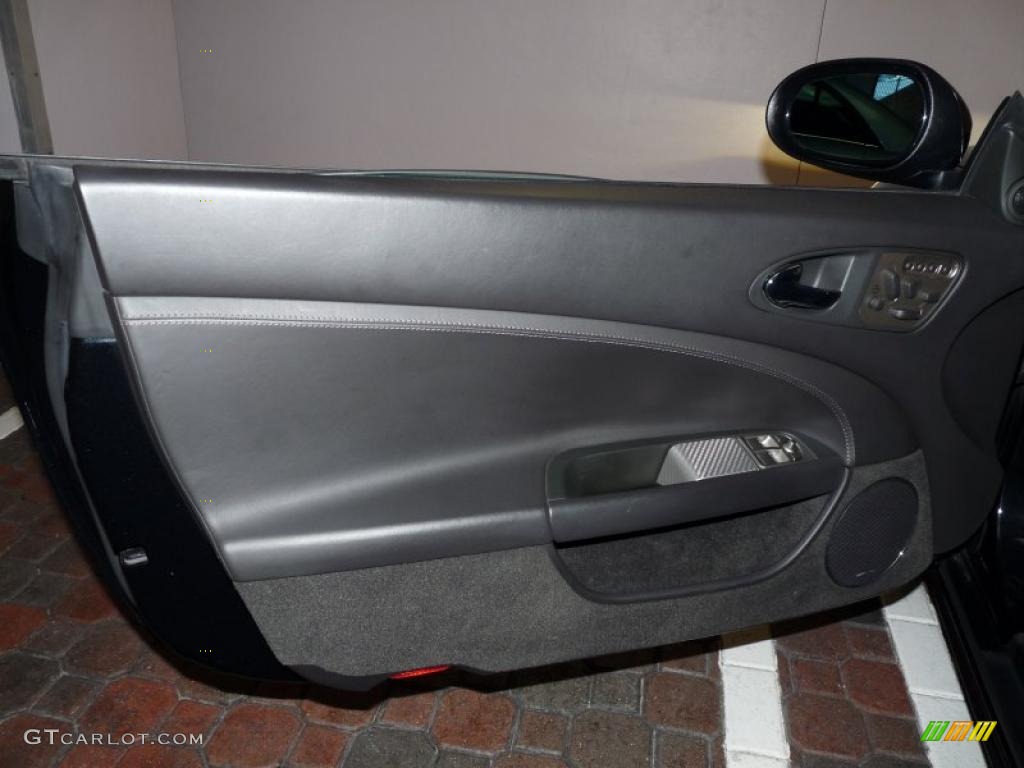 2008 Jaguar XK XKR Convertible Charcoal Door Panel Photo #40014206