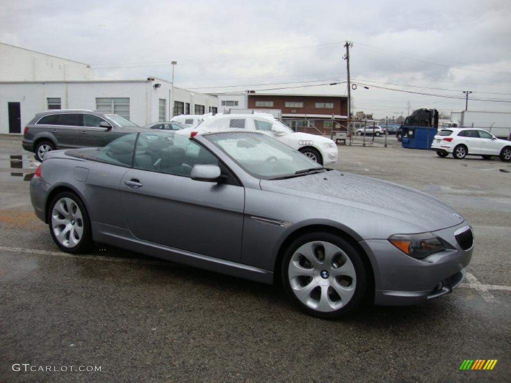 Silver Grey Metallic 2004 BMW 6 Series 645i Convertible Exterior Photo #40017014