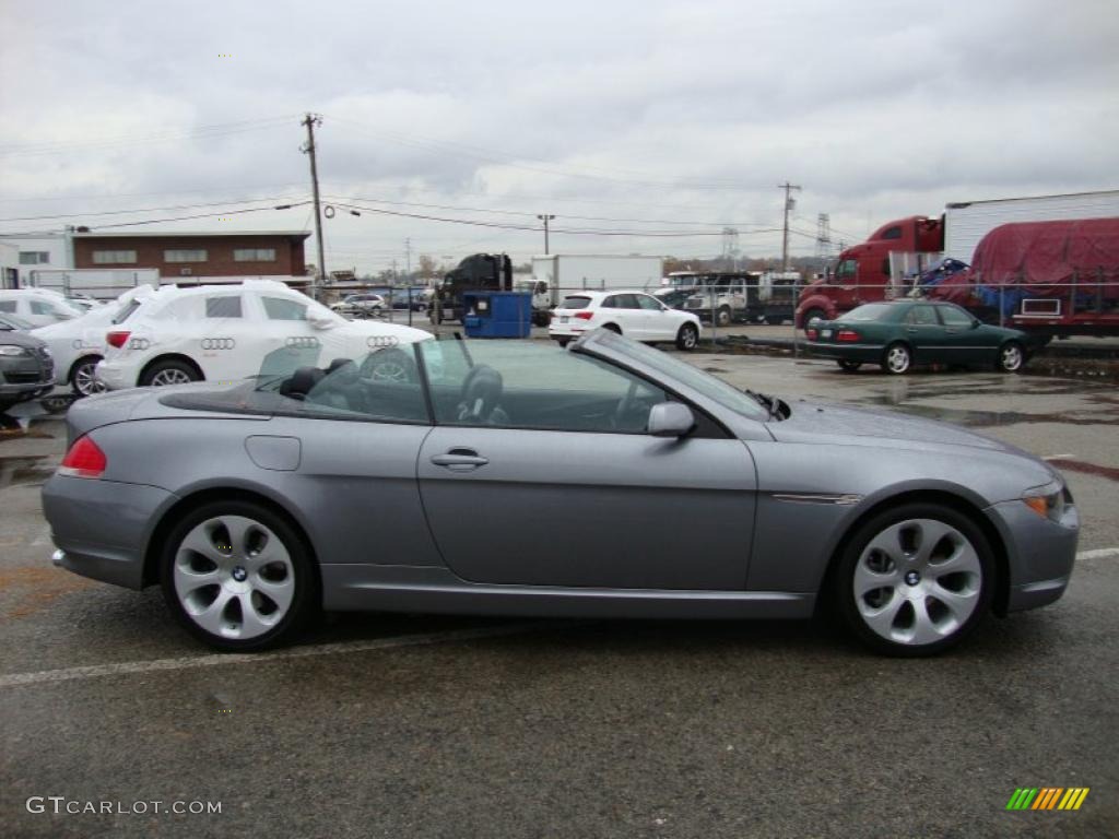 Silver Grey Metallic 2004 BMW 6 Series 645i Convertible Exterior Photo #40017034