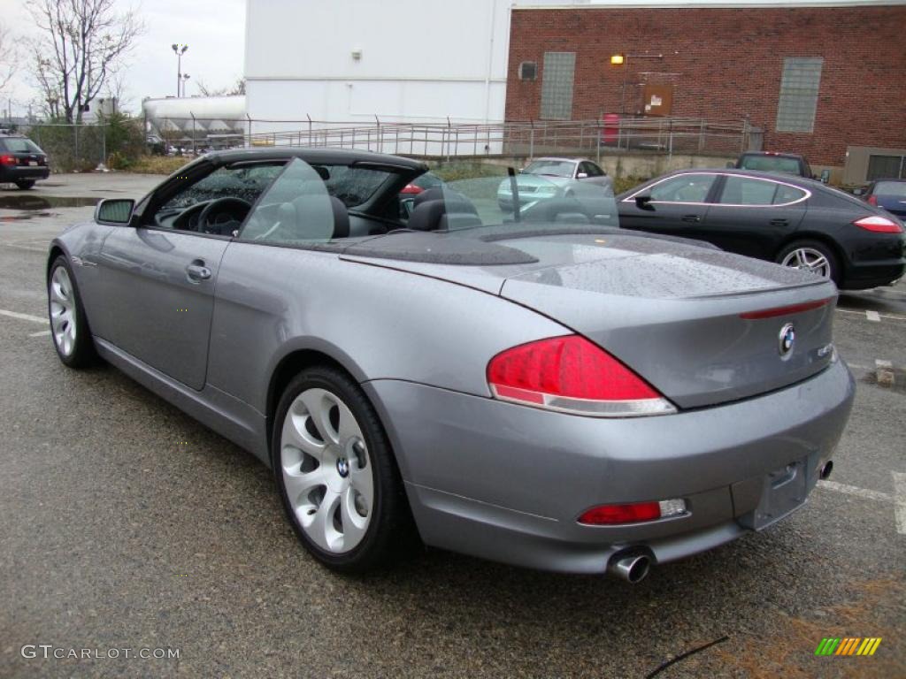 Silver Grey Metallic 2004 BMW 6 Series 645i Convertible Exterior Photo #40017090