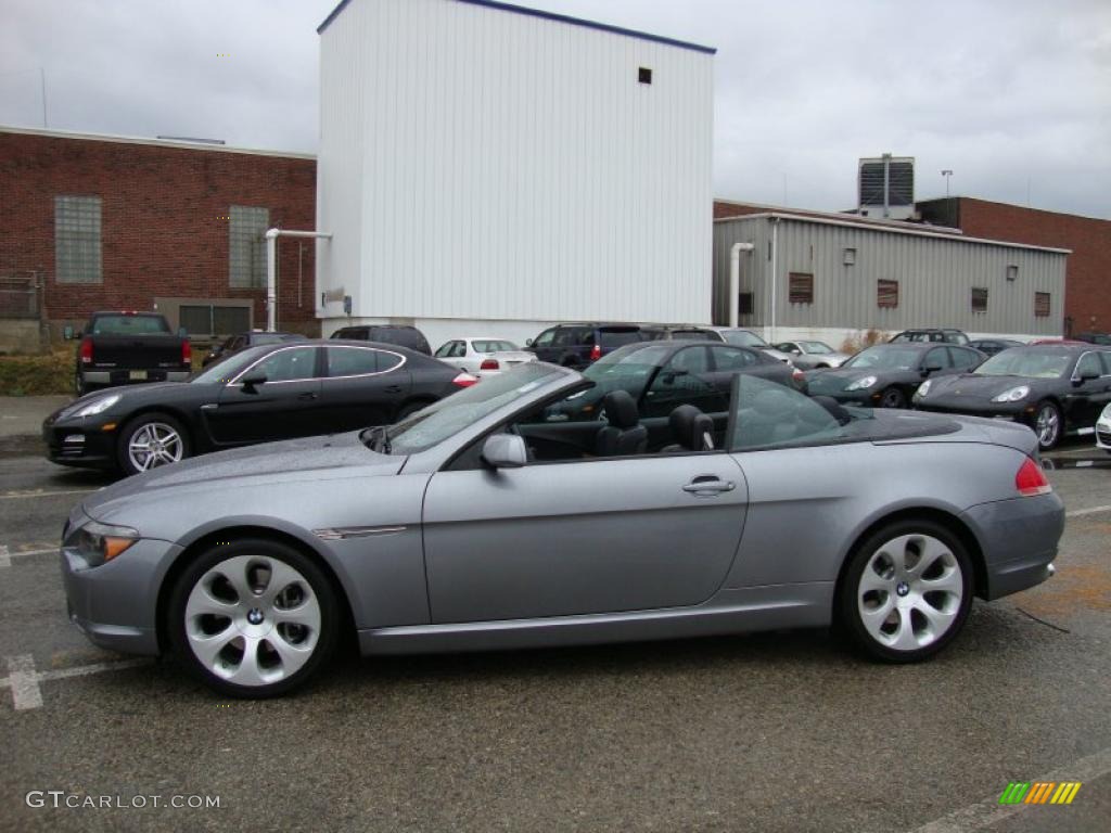 Silver Grey Metallic 2004 BMW 6 Series 645i Convertible Exterior Photo #40017102