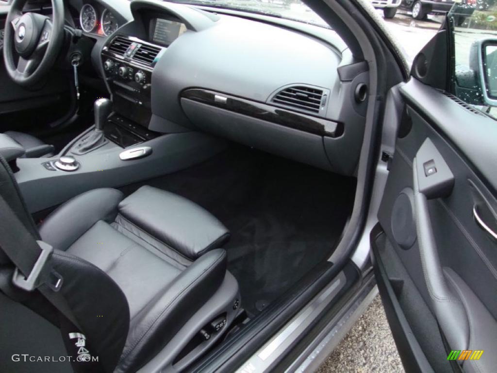 2004 BMW 6 Series 645i Convertible Black Dashboard Photo #40017230
