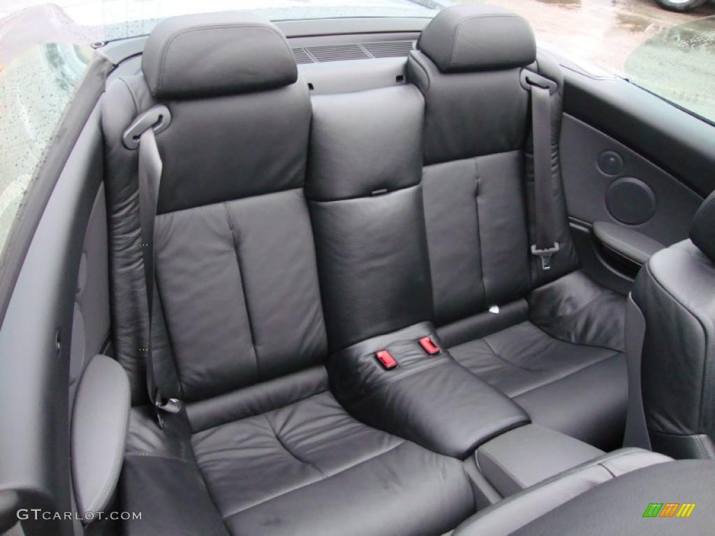 Black Interior 2004 BMW 6 Series 645i Convertible Photo #40017334