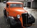 1937 Orange Chevrolet Pickup Harley-Davidson Theme Custom  photo #4