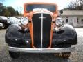 Orange 1937 Chevrolet Pickup Harley-Davidson Theme Custom Exterior