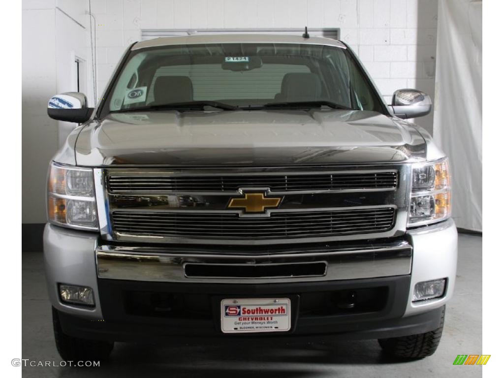2011 Silverado 1500 LT Crew Cab 4x4 - Sheer Silver Metallic / Ebony photo #4