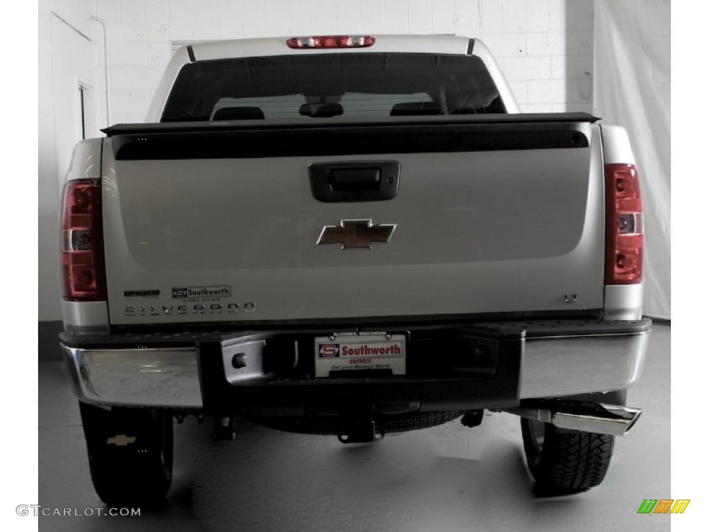 2011 Silverado 1500 LT Crew Cab 4x4 - Sheer Silver Metallic / Ebony photo #5