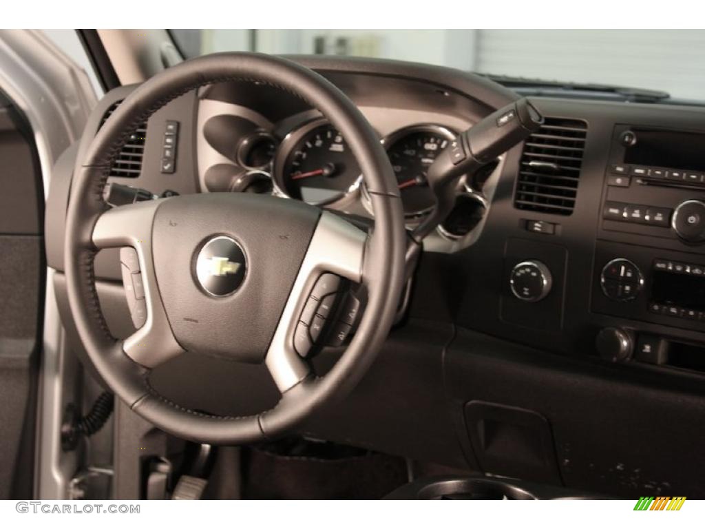 2011 Silverado 1500 LT Crew Cab 4x4 - Sheer Silver Metallic / Ebony photo #12