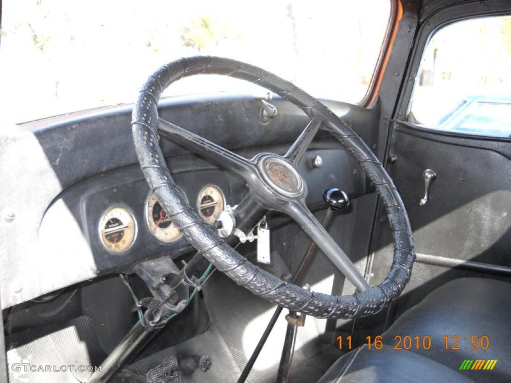 1937 Chevrolet Pickup Harley-Davidson Theme Custom Black Steering Wheel Photo #40021054