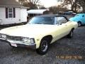 1967 Butternut Yellow Chevrolet Impala Convertible  photo #1