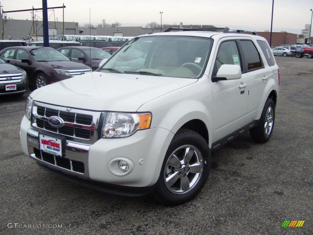 White Suede 2011 Ford Escape Limited V6 4WD Exterior Photo #40023138