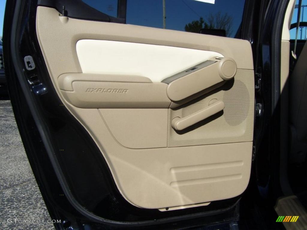 2008 Ford Explorer Sport Trac Limited 4x4 Camel Door Panel Photo #40024250