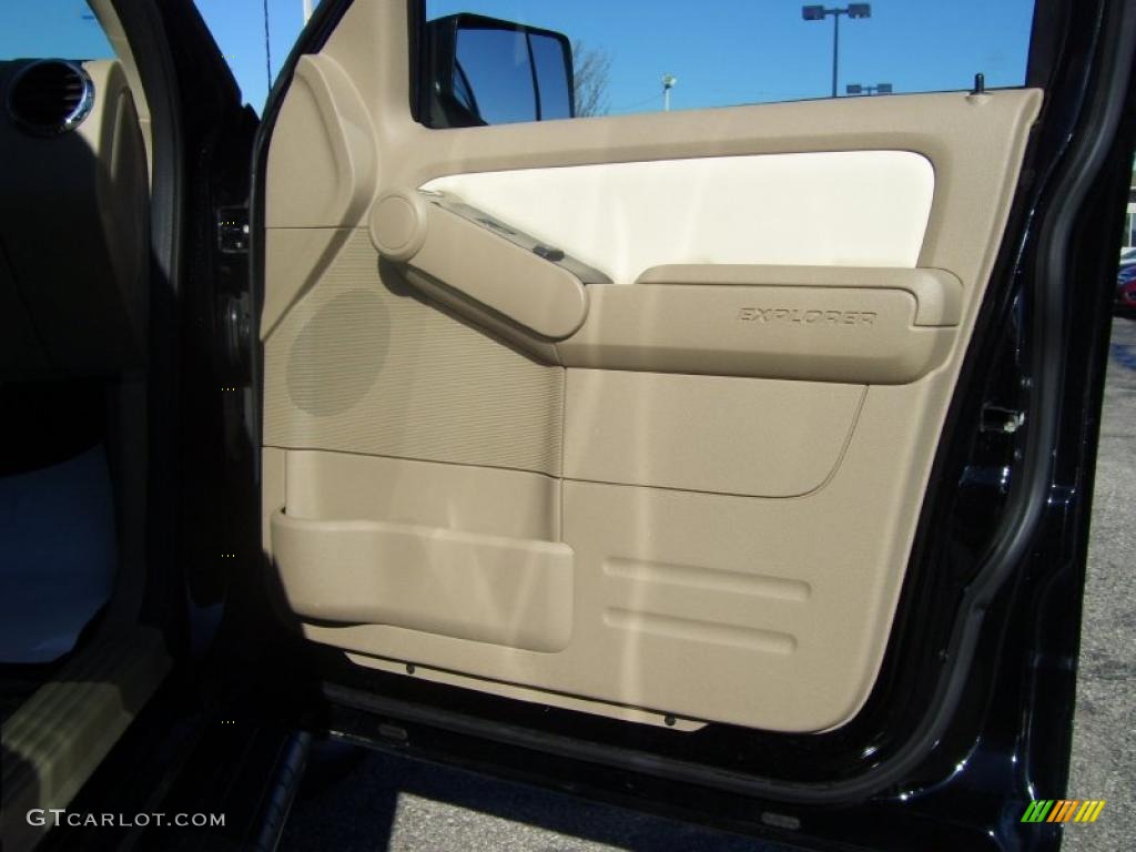 2008 Ford Explorer Sport Trac Limited 4x4 Camel Door Panel Photo #40024266