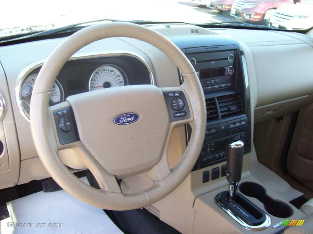 2008 Ford Explorer Sport Trac Limited 4x4 Camel Dashboard Photo #40024346