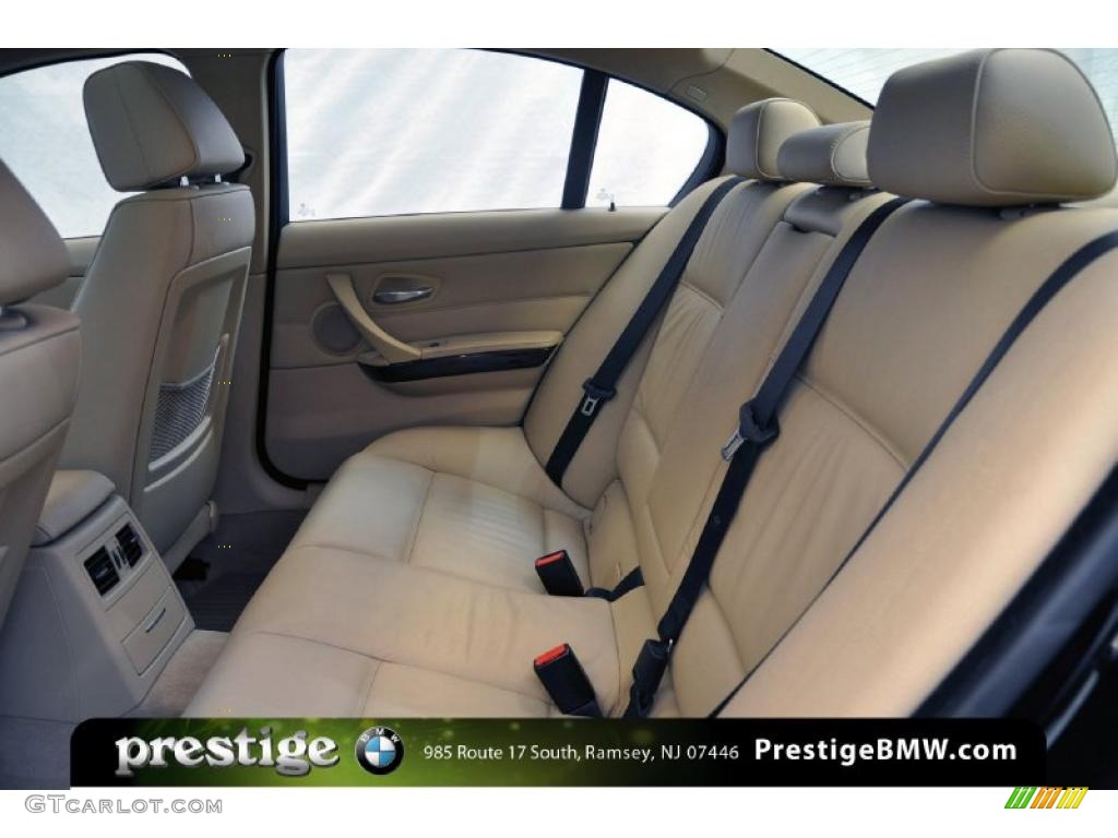 2007 3 Series 335xi Sedan - Jet Black / Beige photo #9