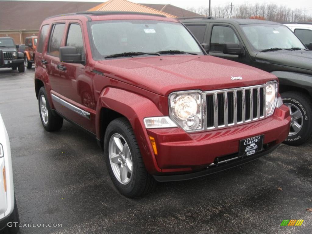 Deep Cherry Red Crystal Pearl 2011 Jeep Liberty Limited 4x4 Exterior Photo #40025158