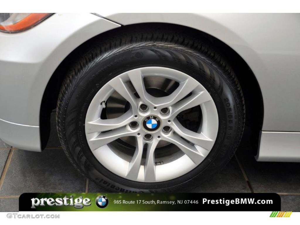 2008 3 Series 328xi Sedan - Titanium Silver Metallic / Black photo #8