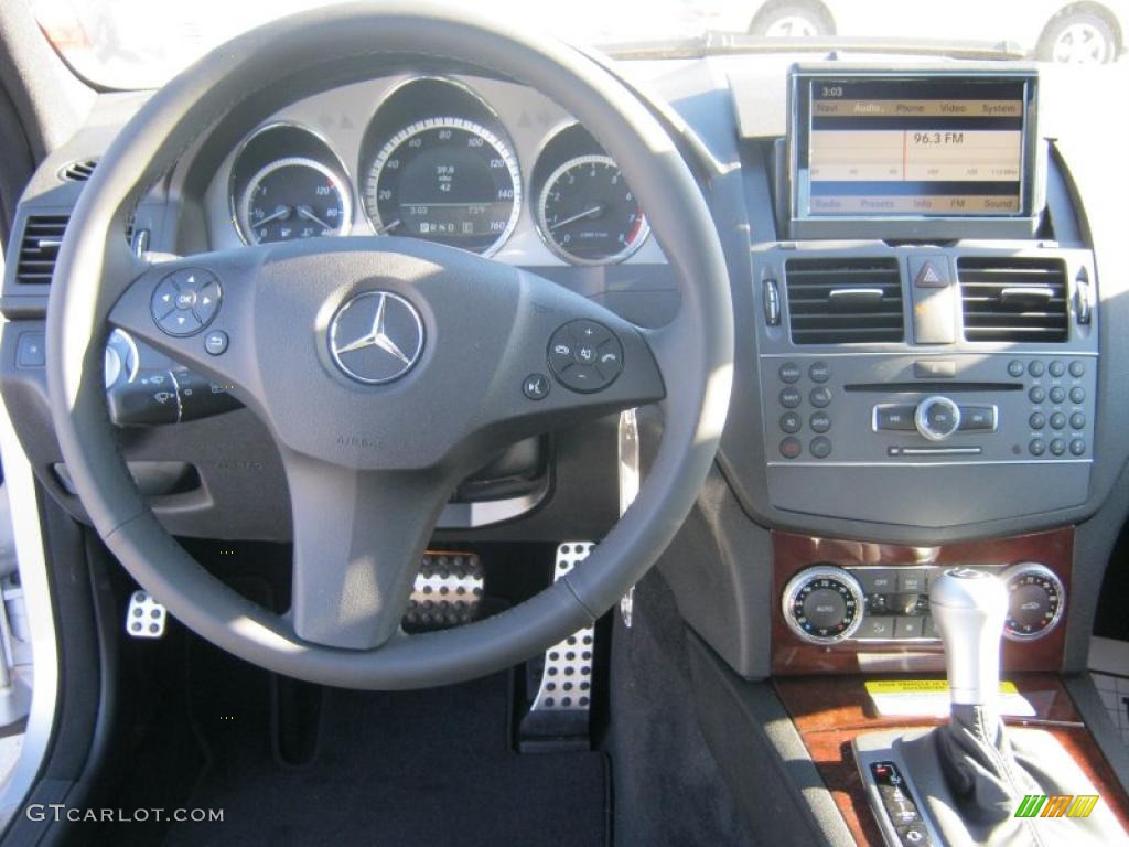 2011 Mercedes-Benz C 300 Sport Black Dashboard Photo #40025846