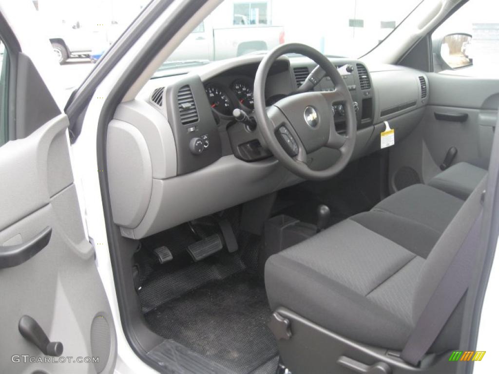 Dark Titanium Interior 2011 Chevrolet Silverado 1500 Regular Cab 4x4 Photo #40025994