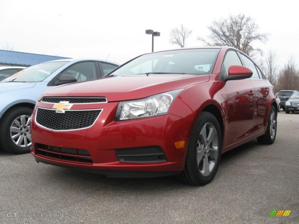 Crystal Red Metallic Tintcoat 2011 Chevrolet Cruze LT Exterior Photo #40026066